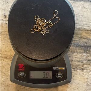 Gold (14k) Serpentine Chain Necklace- 30”